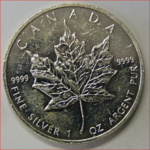 Canada 5 dollar 1994 meaple leave